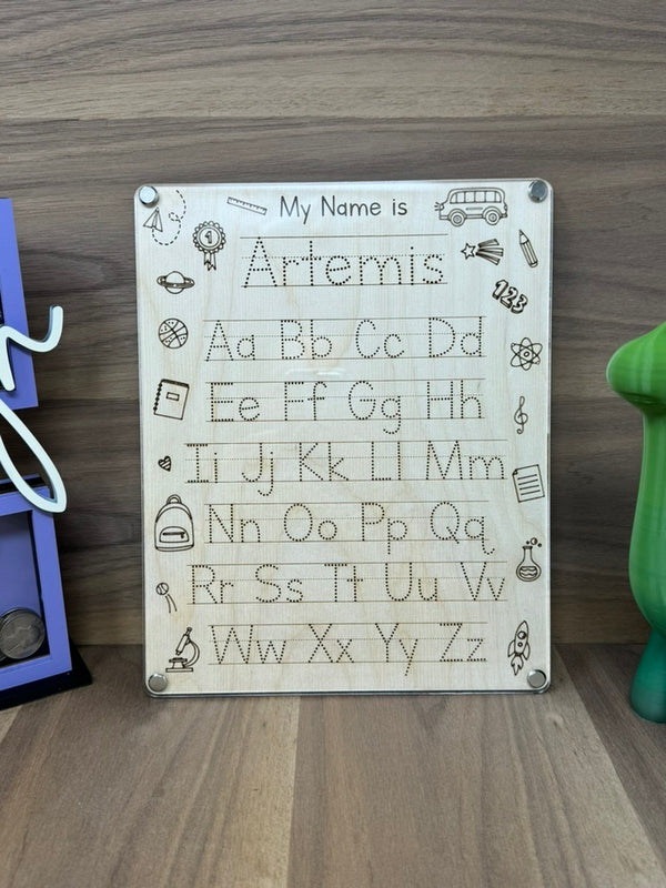 Personalized Name&Alphabet Tracing Board