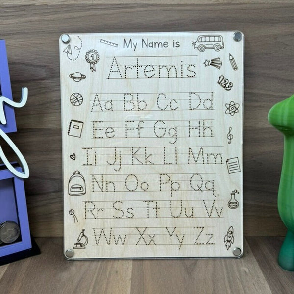 Personalized Name&Alphabet Tracing Board Tracing Board Letter Practice Board
