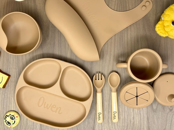 Personalized Silicone Baby Weaning Set
