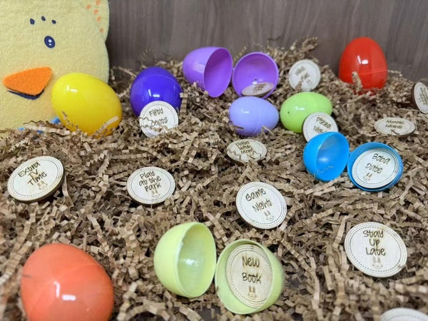 Wooden Reward Coins | Easter Egg Hunt Tokens Set of 20